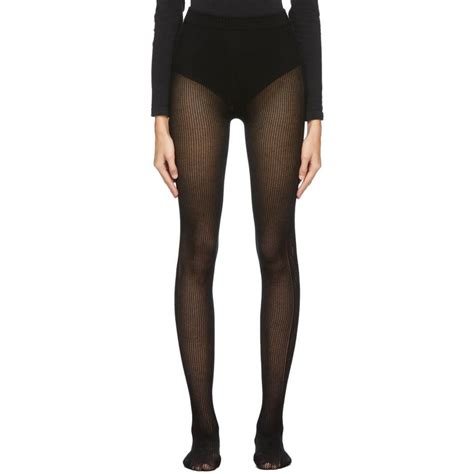 gucci black monogram tights|gucci black distressed tights.